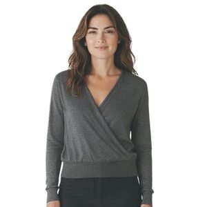 Chicos Faux Wrap Sweater Size 8